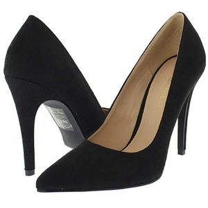 Alice-Classic Suede Pointy Toe Pump Stiletto Heel
